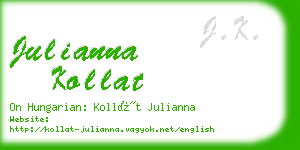 julianna kollat business card